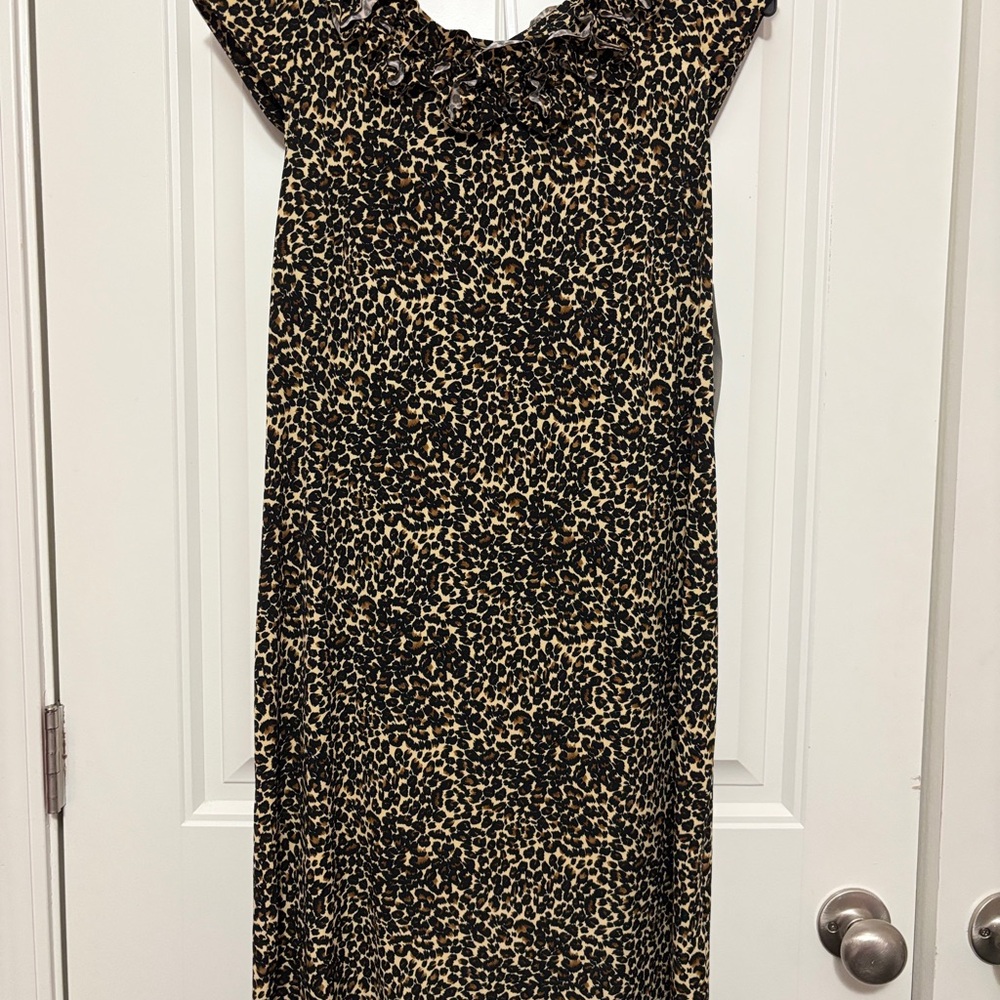 Women’s Leopard Print Maxi Dress